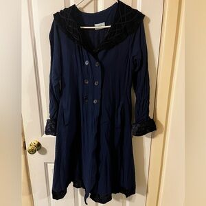 Navy Kelly Coat Holyclothing